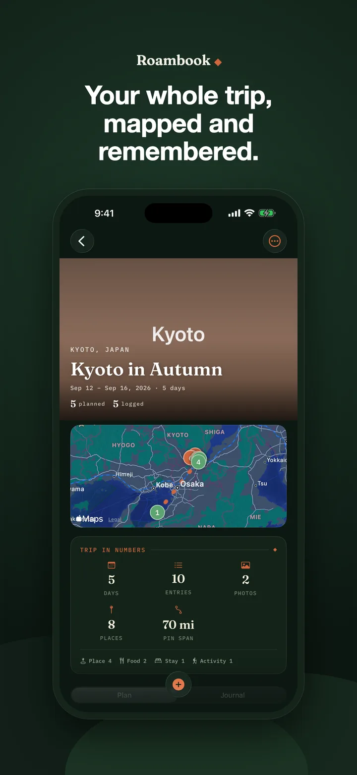 Roambook screenshot 1